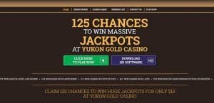 Yukon Casino vstupný bonus