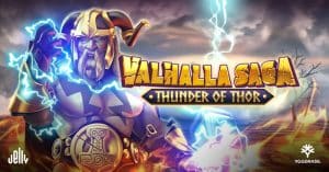 Yggdrasil a Jelly spúšťajú elektrizujúci hit Valhalla Saga: Thunder of Thor
